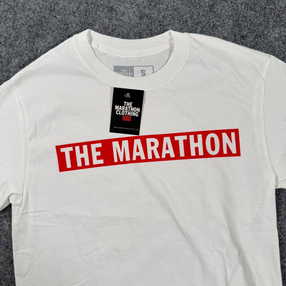 The Marathon Clothing TMC White Graphic Print Crew‎ Neck Short Sleeve T Shirt
